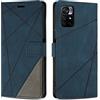SONWO Cover per Xiaomi Poco M4 PRO 5G Custodia, Flip Caso in PU Pelle Case Cover Premium Portafoglio Custodia per Xiaomi Poco M4 PRO 5G, Slot per Schede, Supporto Stand, Blu