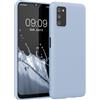 kwmobile Custodia Compatibile con Samsung Galaxy A03s Cover - Back Case per Smartphone in Silicone TPU - Protezione Gommata - blu chiaro matt