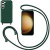 GoodcAcy Cover con Collana per Samsung Galaxy S23 Plus,Custodia Silicone Liquido con cordini,Custodie con Regolabile Collana Antiurto AntiGraffio Case con Laccio Tracolla per Samsung Galaxy S23 Plus,Verde