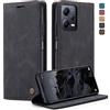 owlhold Cover Xiaomi Redmi Note 12 Pro 5G Custodia Xiaomi POCO X5 Pro 5G Magnetica Portafoglio Flip[Antiurtoo][Cavalletto][Carta Fessura] Cover Pelle per Redmi Note 12 Pro 5G/POCO X5 Pro -Nero