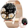 Hwagol Smartwatch Donna, 1.43" Orologio Smartwatch con Fisiologia Feminile/Frequenza Cardiaca/SpO2/Sonno, Orologio Contapassi con 120+ Sport, Chiamata Bluetooth Smart Watch per Android iOS