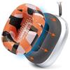 WC SweatZ Max - Copri Auricolari Antisudore Brevettati Compatibili con AirPods Max 1 (Non Adatto ad AirPods Max 2) di Wicked Cushions | Antisudore & Lavabile | Protezione Totale | Prisma Arancione