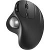 Nulea M501 Mouse Trackball senza fili, mouse ergonomico ricaricabile, tracciamento preciso e fluido, connessione a 3 dispositivi (Bluetooth o 2.4G), compatibile con PC, laptop, Mac, Windows.