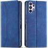 OKZone Cover per Samsung Galaxy A32 4G, Custodia Flip Pelle Portafoglio Magnetica Libro [Slot Schede], Silicone TPU Bumper Wallet Supporto Cover, Antiurto [Kickstand] (Blu)