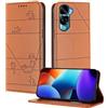 Verco Custodia A Libro Per Honor 90 Lite 5G, Cover In Similpelle Con Portafoglio, Slot Per Carte E Banconote, Chiusura Magnetica, Supporto Per Video, Nera - 6