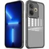 YUXING Cover per OPPO A5 Pro 5G 4G Custodia Trasparente con Pellicola Protettiva Lenti Morbida Ultra Sottile Antiurto Bumper Slim Case - Nero
