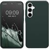 kwmobile Cover per Samsung Galaxy A35 Custodia - Back Case per Smartphone in Silicone TPU - Protezione Gommata - verde muschio