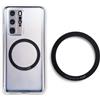 MOFT Adesivo magnetico per caricabatterie wireless Magsafe e accessori, anello metallico universale con forte magnete per tutti gli smartphone, anello per telefono per accessori Magsafe (nero)