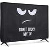 kwmobile Protezione Compatibile con 24 TV - Cover Proteggi-Schermo PC e TV da Interno - Custodia Protettiva Anti-Polvere - bianco/nero