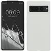 kwmobile Custodia Compatibile con Google Pixel 7 Pro Cover - Back Case per Smartphone in Silicone TPU - Protezione Gommata - bianco matt
