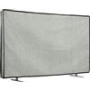 kwmobile Custodia Protettiva TV Compatibile con 40 TV - Copri Televisore da Esterno - Copertura Antipolvere TV grigio chiaro