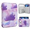 TiMOVO 9-11 Custodia per Tablet, Compatibile con iPad 11 A16 2025, iPad 10,9/10,2| Air 11, Galaxy Tab A9+ / A11 Plus 11, Borsa Protettiva con Tasche, Viola di Acquerello