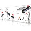 LL-COEUR XXL Tappetino per Mouse da Gaming con Motivo 120x50x0,3cm, Tappetini da Scrivania Antiscivolo Grande Computer Mousepad (1200x500x3mm, Loto 1)