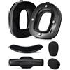 Defean Kit A40 TR Mod - Cuscinetti e fascia di ricambio compatibili con cuffie Astro Gaming A40 TR, cuscinetti per le orecchie, schiuma ad alta densità antirumore, spessore (proteine nere e velluto)