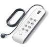 Belkin Ciabatta multipresa con USB e 8 prese, protezione dalle sovratensioni con 8 prese CA protette e 2 porte di ricarica USB-A da 2,4 A, cavo di prolunga da 2 m, presa multipla per casa e ufficio