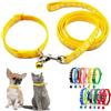 HimyBB Collare giallo per gatti di piccola taglia con campana, collare riflettente in nylon per cuccioli con stampa di zampe per cani di piccola taglia XXS XS lettiera per gattini