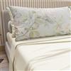 PETTI Artigiani Italiani - Lenzuola in Cotone con Federe in Stampa Digitale, Lenzuolo Una Piazza e Mezza Francese, Completo Letto Fantasia Floreale 172 Panna, 100% Made in Italy
