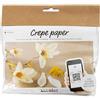 Creativ Company Mini Craft Sets Crepe Paper Flowers Magnolia Branch - for Crafting Beautiful Crepe Flowers