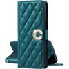 EuoDuo Custodia Libro per Xiaomi Redmi 9C Cover Portafoglio Brillantini Fiore Chiusura Magnetica Antiurto Flip Caso Donna Ragazza Accessori di Cellulari - Verde Oliva
