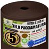 GARDELAND Telo Pacciamatura Marrone Premium - 5 Anni Resistente alle intemperie-Trattamento UV-Rotolo 50 Metri x 1 Metro-Tessuto Non Tessuto Anti Erbacce 90gr/m2 Non Si SFILACCIA al Taglio Made in EU