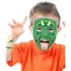 FIESTAS GUIRCA | Stencil Trucco Bambini Verde (14x20 cm) - Set di Trucco per Feste in Maschera, Dinosauri, Halloween, Carnevale e Celebrazioni - Ideale per Bambini - Verde