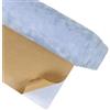 CRE8TIVE Carta da parati in velluto blu chiaro, tessuto floccato, carta da parati autoadesiva in feltro blu, fodera floreale, tessuto per camera da letto, armadio, mobili, scatola per gioielli, 30 cm