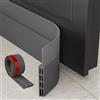 MARICATO 3 Pezzi Paraspifferi Porta Blindata, Paraspifferi Sottoporta Blindata, Paraspifferi Porta Ingresso Ideale anche per Protezione da Suoni, Freddo, Antipolvere e Anti Bug (300 x 5 cm Grigio)