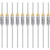 ALLECIN 10 Pezzi Fusibile Termico 142 Gradi Celsius 10A 250V AEC142E 142℃ Fusibili Termici Disgiuntori