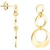 SOFIA MILANI - Orecchini da Donna in Argento 925 - Placcati in Oro - Orecchino Pendente a Cerchi - E2769