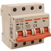 A2ZWORLD MCB Interruttore Magnetotermico Automatico Curva B 4P 4M 6000A B40A AC 400V IP20 IEC60898-1 SB6L