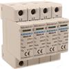 A2ZWORLD SPD Scaricatore Di Sovratensione Modulare, Tipo 2 T2 3P+N 4M 20kA-40kA AC 275V IP20 IEC61643-11 N8UE2