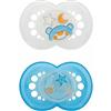 BAMED BABY ITALIA Srl MAM SUCCHIETTO ORIGINAL NIGHT 6+ MESI SILICONE MASCHIO 2 PEZZI