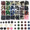 Hengxinchen Hengxinc 640 Pezzi Occhi Amigurumi Cromatico Amigurumi Kit Occhi 6-14mm Occhi per Pupazzi Plastica Occhi di Sicurezza per Amigurumi con Rondelle per Animali all'Uncinetto Bambola Pupazzo Peluche