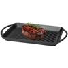 UppyHome Bistecchiera ghisa rettangolare griglia antiaderente manici piastra 39x22 cm
