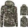Felpa Uomo Cappuccio Militare Maglione Camouflage Maglia Cotone Felpato VEQUE