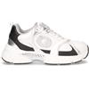 GUESS Sneaker In Ecopelle Bianco Nero - Donna - Bianco Nero