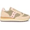 SAUCONY Jazz Triple Sneaker In Pelle E Tessuto Verde Rosa - Donna - Verde Rosa