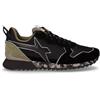 W6YZ Jet Sneaker In Pelle E Tessuto Nero - Uomo - Nero