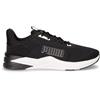 PUMA FTR Wave Sneaker In Tessuto Nero Bianco - Uomo - Nero Bianco