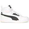 PUMA RBD Game Sneaker In Pelle Ed Ecopelle Bianco Nero - Uomo - Bianco Nero