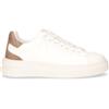 GUESS Sneaker In Pelle Bianco Beige - Donna - Bianco Beige