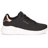 SKECHERS Uno Lite Shimmer Along Sneaker In Ecopelle Nero - Donna - Nero