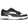 PUMA RBD Break Low Sneaker In Ecopelle Bianco Nero - Uomo - Bianco Nero