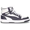 PUMA Rebound V6 Sneaker In Ecopelle Bianco Navy - Uomo - Bianco Navy
