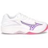 MIZUNO Thunder Blade Z Scarpa Da Pallavolo In Ecopelle Bianco Viola - Donna - Bianco Viola