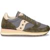 SAUCONY Jazz Triple Sneaker In Pelle E Tessuto Blu Grigio Verde - Donna - Blu Grigio Verde