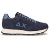 SUN68 Tom Suede Sneaker In Pelle Blu - Uomo - Blu