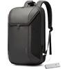 BG FUTURE AESTHETICS BANGE Smart Business Zaino da viaggio impermeabile con porta di ricarica 3.0 per uomini e donne, Nero, L
