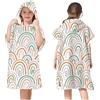 Proumhang Poncho da Surf/Bagno/Piscina/Spiaggia per Bambini,Asciugamano con Cappuccio in Microfibra,Accappatoio da Spiaggia,Asciugamani Poncho con Cappuccio per Ragazzi e Ragazze Stile 2 75x60cm