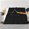 EZKYZTLW Pink Rainbow Floyd Coperta da tiro Coperta da viaggio super morbida Coperta da viaggio perfetta per autunno inverno e primavera Coperta da viaggio 40x30
